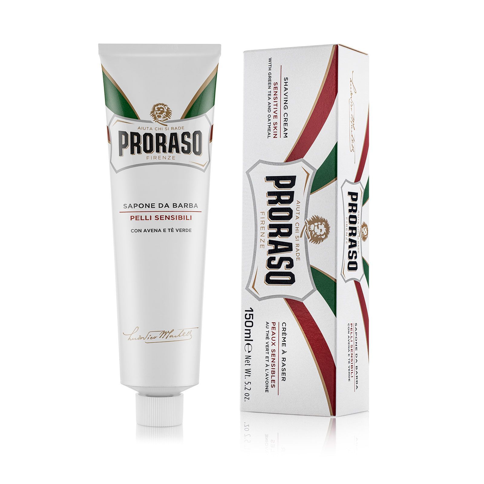 Купить Proraso Shaving Cream Tube Sensitive Green Tea & Oatmeal