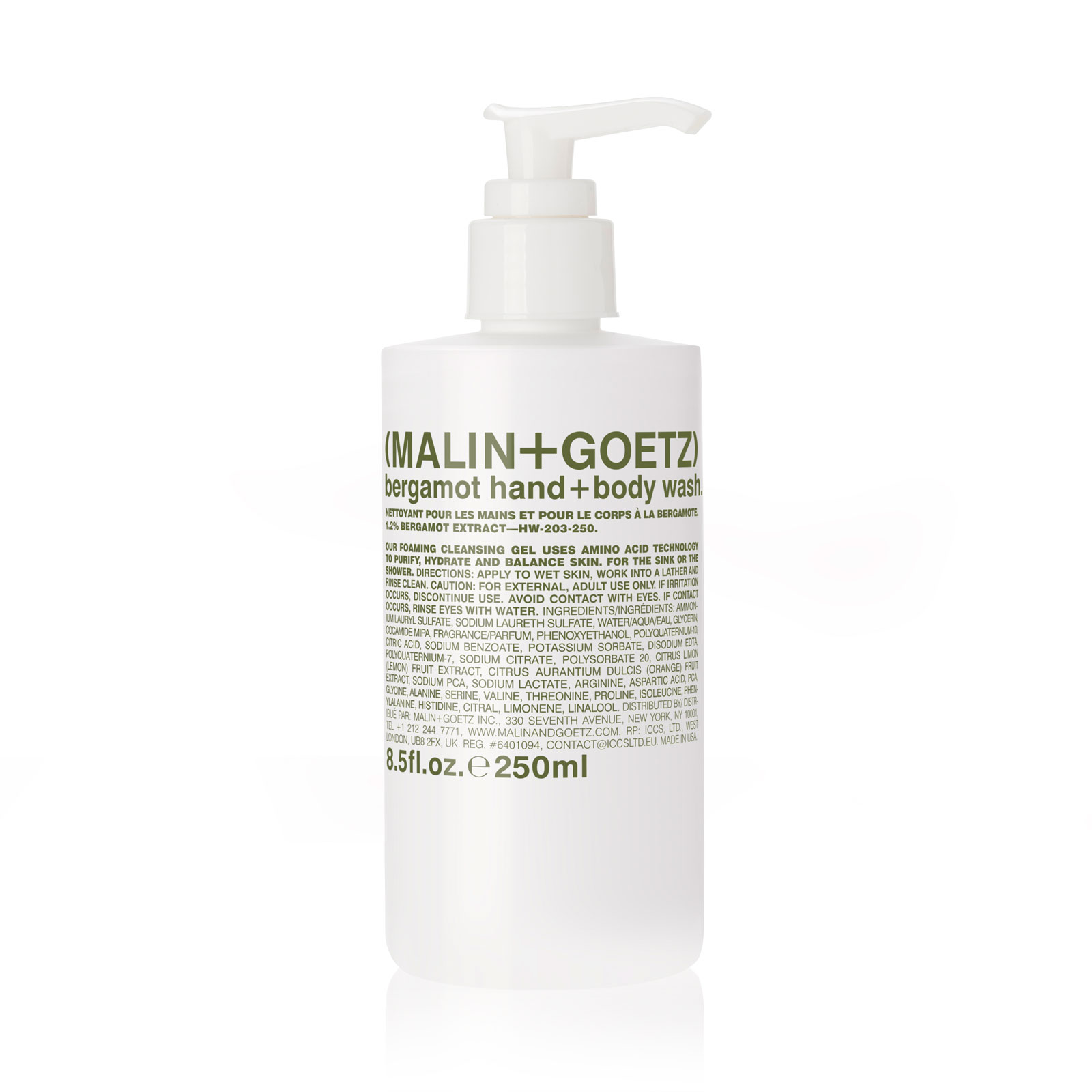 MALIN+GOETZ Bergamot Hand + Body Wash 250 ml.