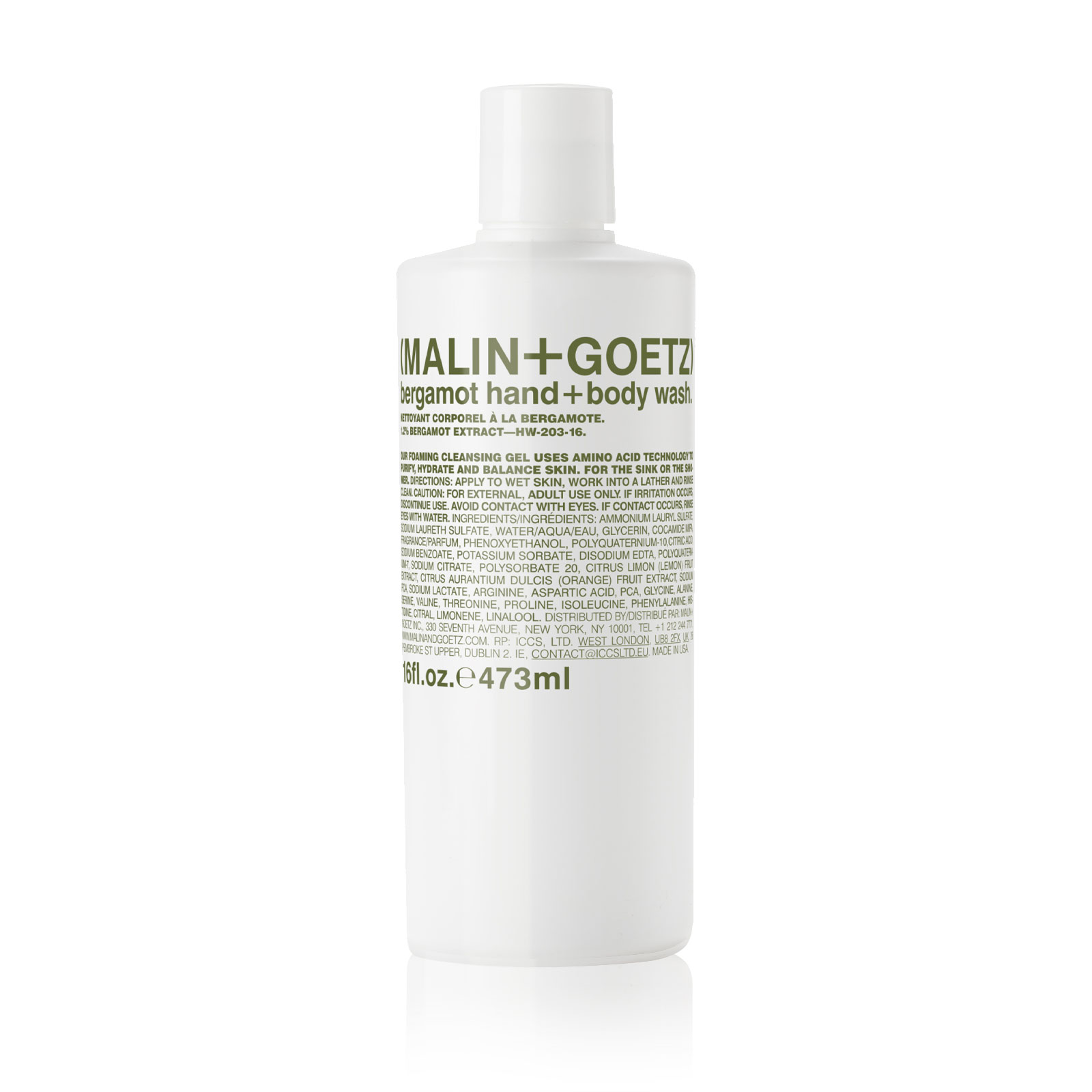 MALIN+GOETZ Bergamot Hand + Body Wash 473 ml.