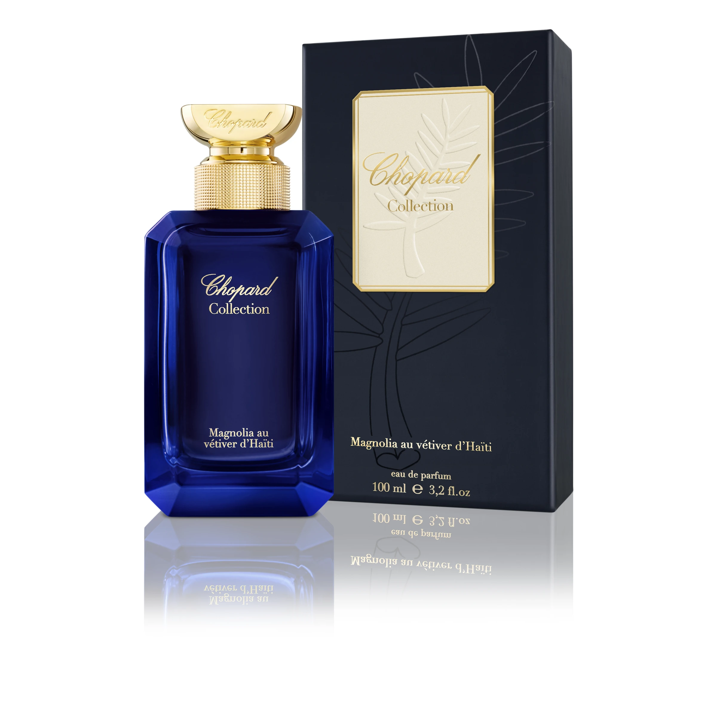 Chopard Vetiver d'Haiti au the Vert 100 ml. Chopard Magnolia au Vetiver d'Haiti EDP 100ml. Chopard collection Vetiver d'Haiti au the Vert. Chopard Magnolia au Vetiver du Haiti.