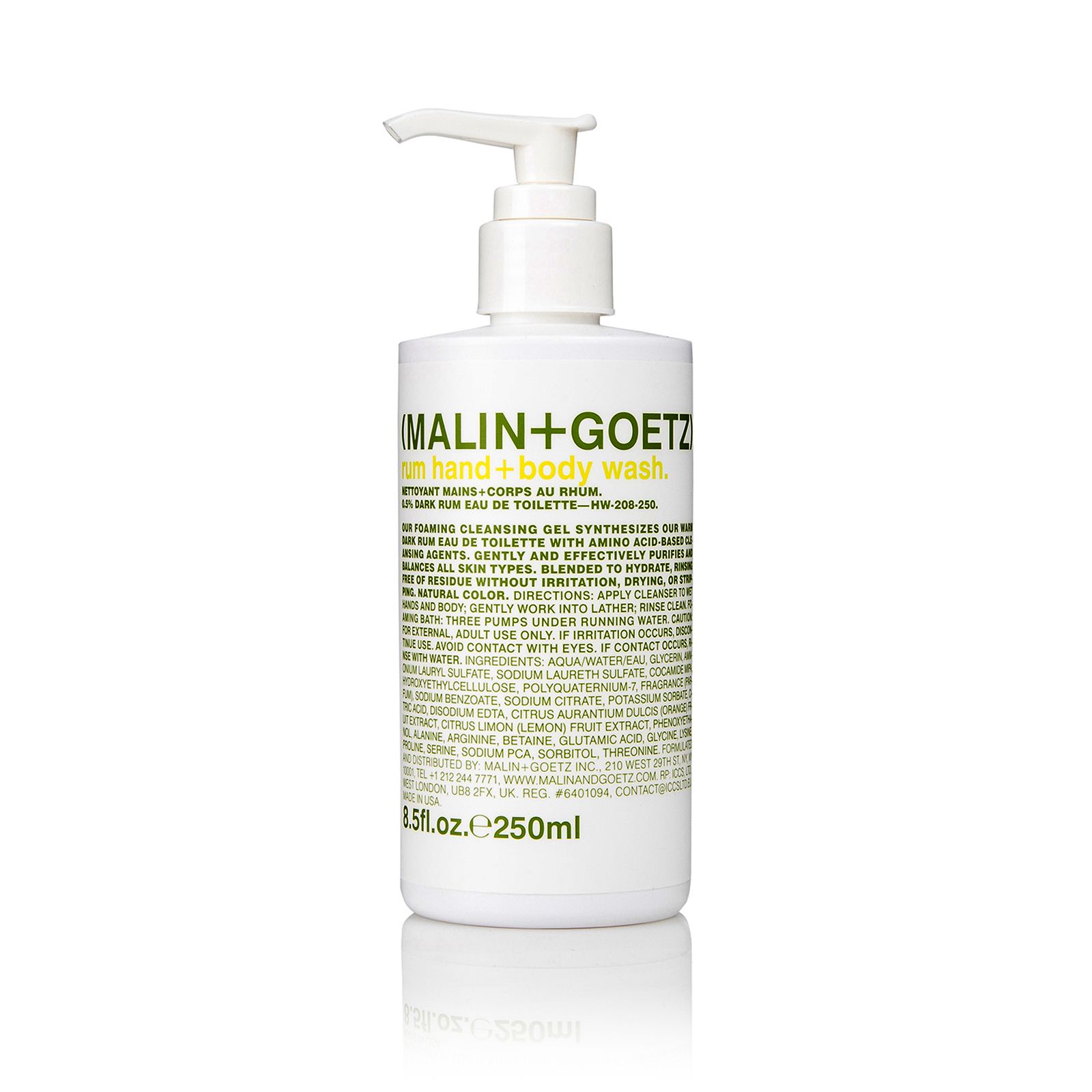 MALIN+GOETZ Rum Hand + Body Wash 250 ml.